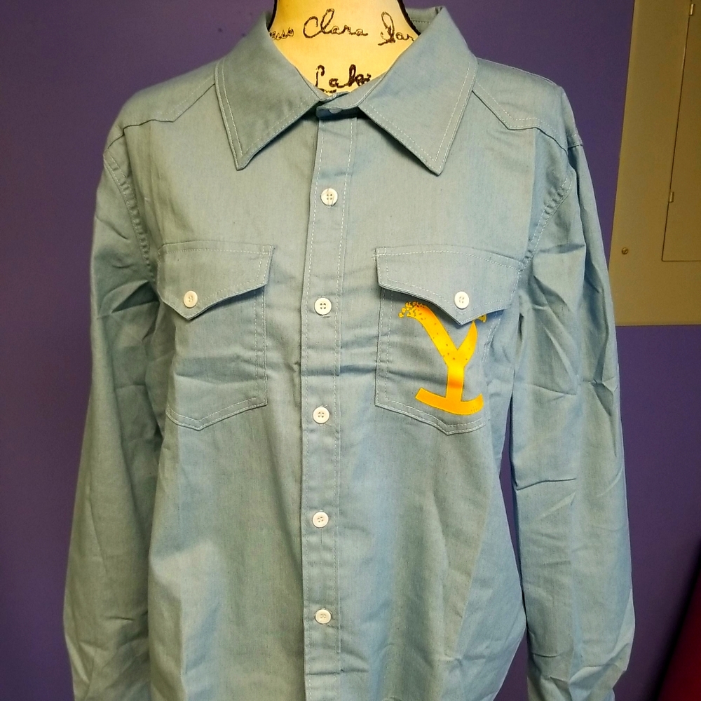 Unisex button down shirt